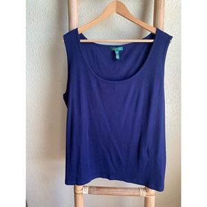 Vintage Navy Ralph Lauren Tank - 3X 💙